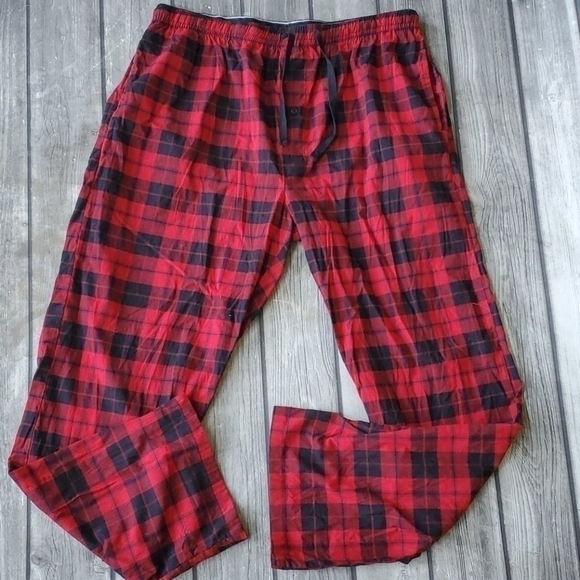 Hanes Other - Mens Christmas Buffalo Plaid Pajama Pants XL